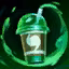 This icon represents an equipped item at the end of a game