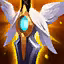 This icon represents an equipped item at the end of a game