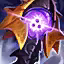 This icon represents an equipped item at the end of a game