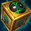 This icon represents an equipped item at the end of a game