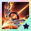 This icon represents an equipped item at the end of a game