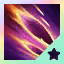 This icon represents an equipped item at the end of a game