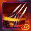 This icon represents an equipped item at the end of a game