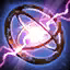 This icon represents an equipped item at the end of a game