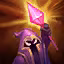 This icon represents an equipped item at the end of a game