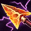 This icon represents an equipped item at the end of a game