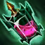 This icon represents an equipped item at the end of a game