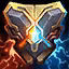 This icon represents an equipped item at the end of a game