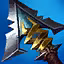 This icon represents an equipped item at the end of a game