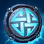 This icon represents an equipped item at the end of a game
