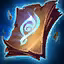This icon represents an equipped item at the end of a game