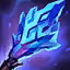 This icon represents an equipped item at the end of a game