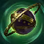 This icon represents an equipped item at the end of a game