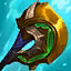 This icon represents an equipped item at the end of a game
