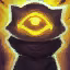 This icon represents an equipped item at the end of a game