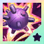 This icon represents an equipped item at the end of a game