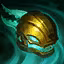 This icon represents an equipped item at the end of a game