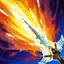 This icon represents an equipped item at the end of a game