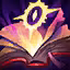 This icon represents an equipped item at the end of a game