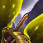 This icon represents an equipped item at the end of a game