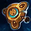 This icon represents an equipped item at the end of a game