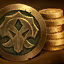 This icon represents an equipped item at the end of a game