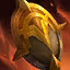 This icon represents an equipped item at the end of a game