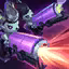 This icon represents an equipped item at the end of a game