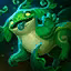 This icon represents an equipped item at the end of a game