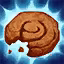 This icon represents an equipped item at the end of a game