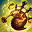 This icon represents an equipped item at the end of a game