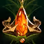 This icon represents an equipped item at the end of a game