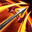 This icon represents an equipped item at the end of a game