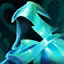 This icon represents an equipped item at the end of a game