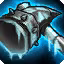 This icon represents an equipped item at the end of a game