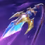 This icon represents an equipped item at the end of a game