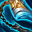 This icon represents an equipped item at the end of a game