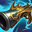 This icon represents an equipped item at the end of a game