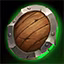 This icon represents an equipped item at the end of a game