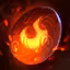 This icon represents an equipped item at the end of a game