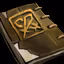 This icon represents an equipped item at the end of a game