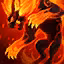 This icon represents an equipped item at the end of a game