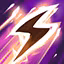 This icon represents an equipped item at the end of a game