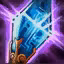 This icon represents an equipped item at the end of a game