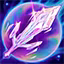 This icon represents an equipped item at the end of a game