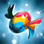 This icon represents an equipped item at the end of a game