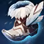 This icon represents an equipped item at the end of a game