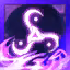 This icon represents an equipped item at the end of a game