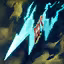 This icon represents an equipped item at the end of a game