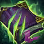This icon represents an equipped item at the end of a game